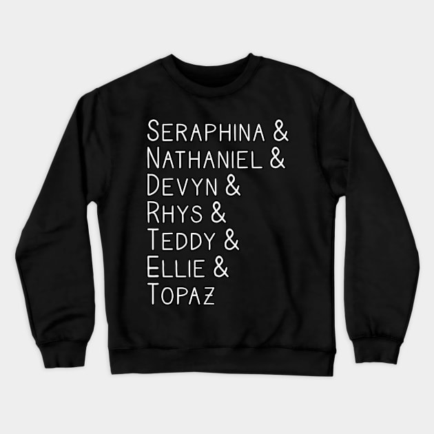 Nickel City Necromancer Characters Crewneck Sweatshirt by Jessie Thomas